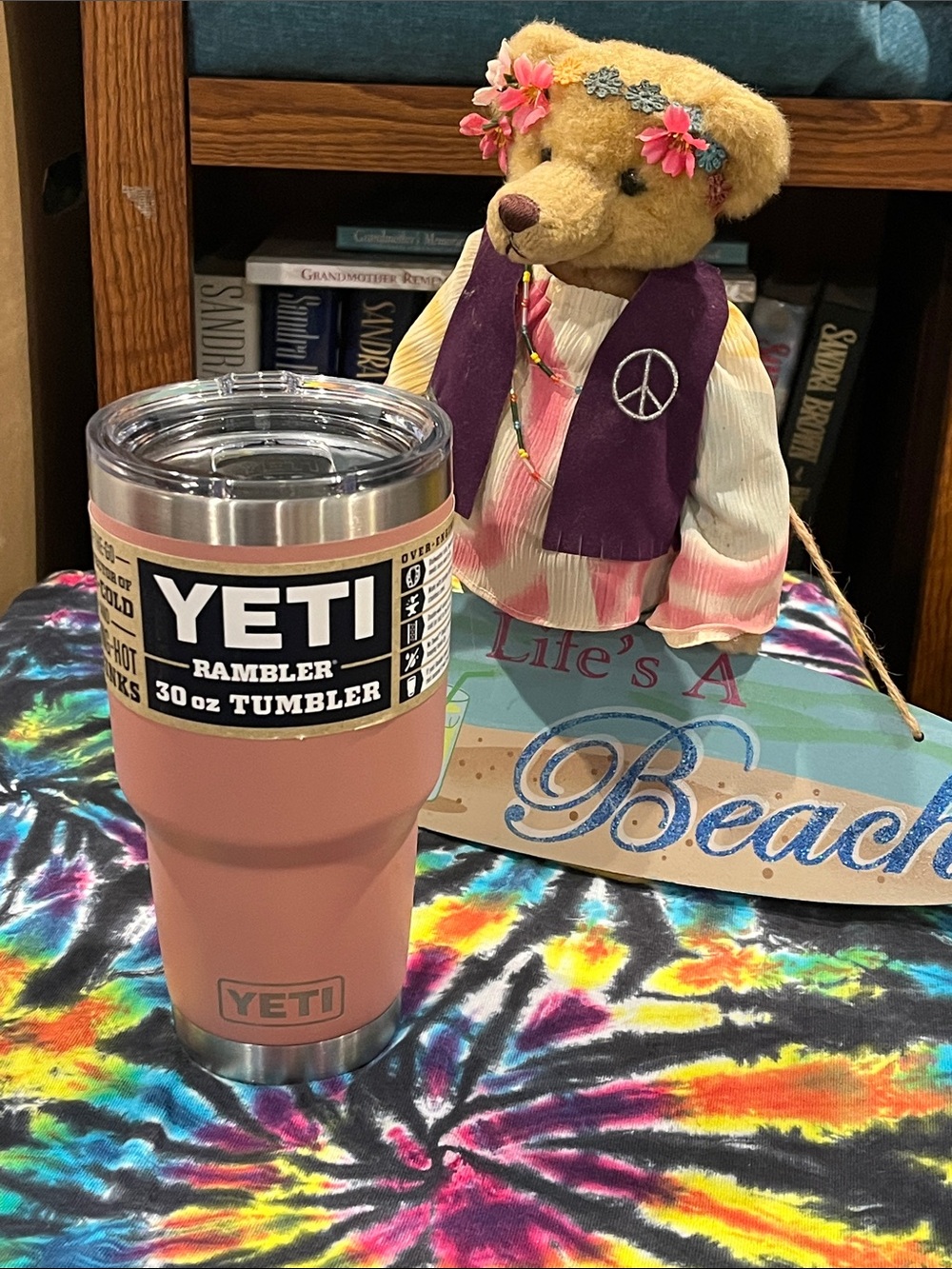 ⌛️NWT Yeti Rambler 30 oz Tumbler - Sandstone Pink with Stainless Rim. Y1234